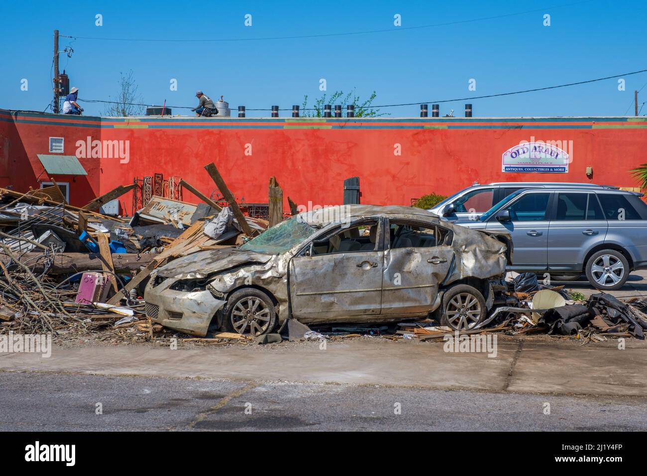 Tornado car damage hires stock photography and images Alamy
