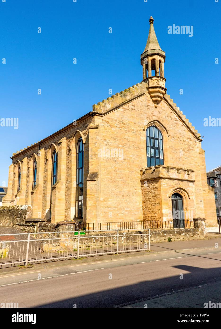 Church has been converted into flats, in Cupar, Fife, Scotland, UK Stock Photo