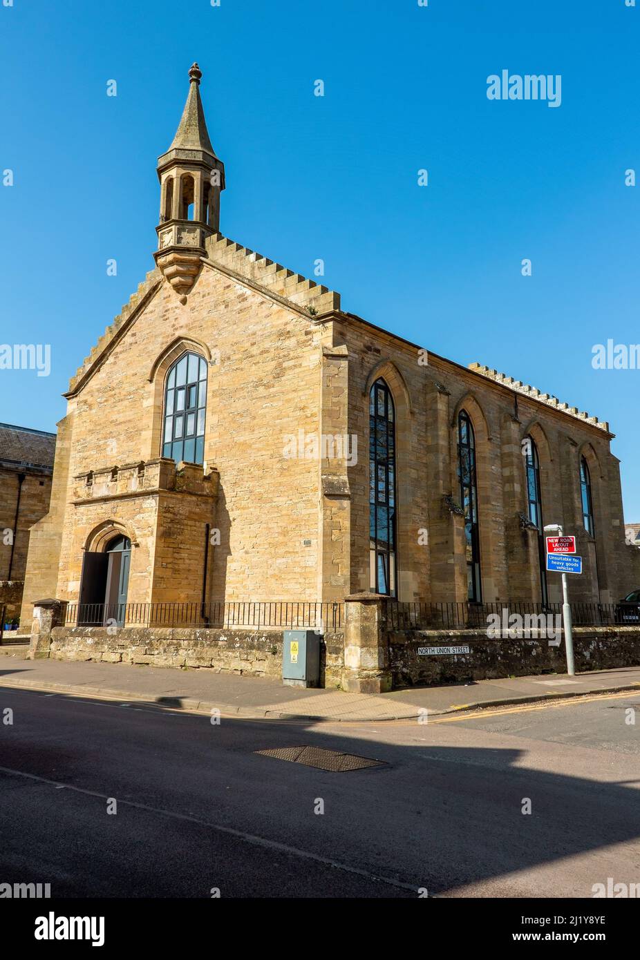 Church has been converted into flats, in Cupar, Fife, Scotland, UK Stock Photo