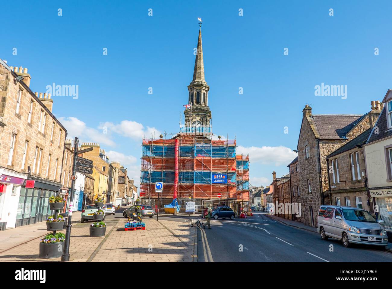 Town Centre of Haddington, East Lothian, Scotland, UK Stock Photo Alamy