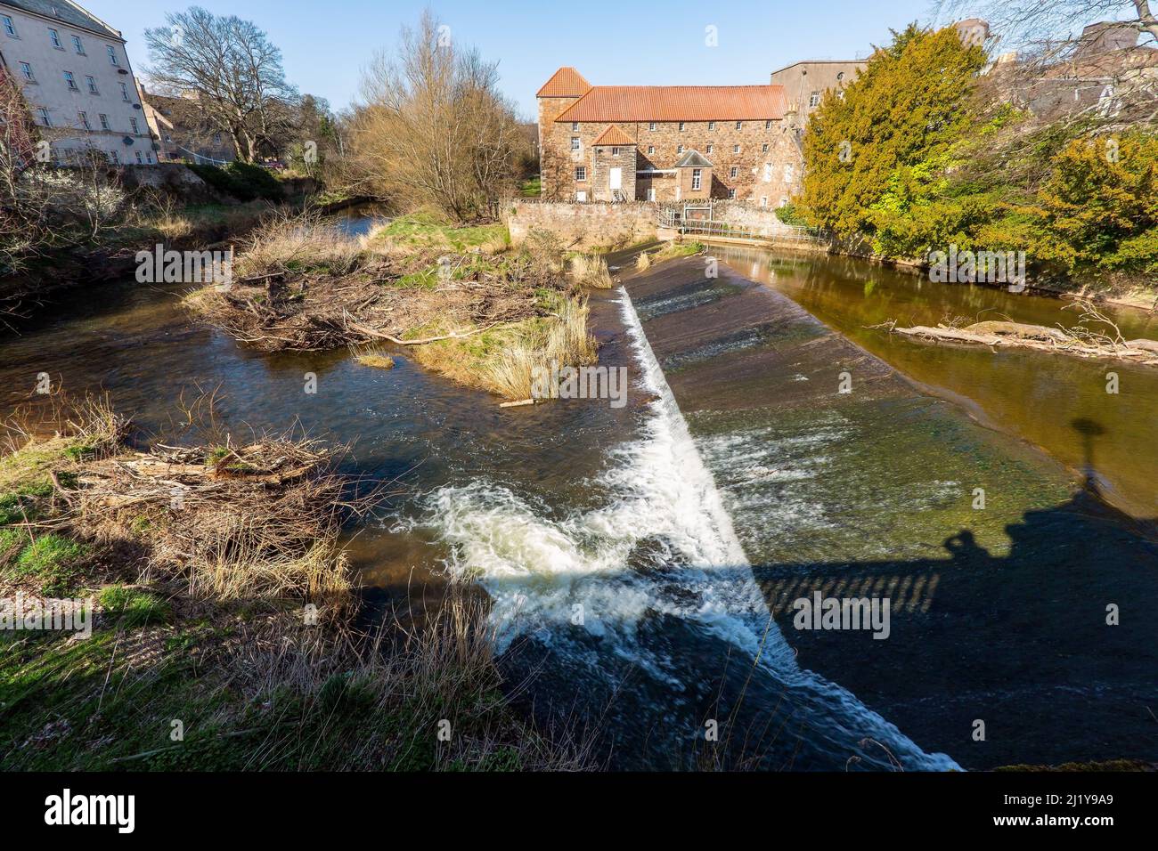 River Tyne running through Haddington, East Lothian, Scotland,UK Stock