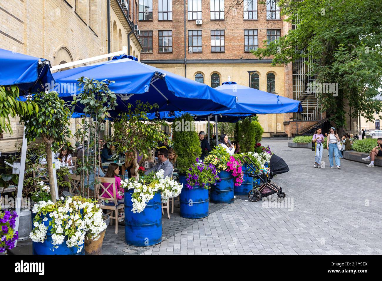 KYIV, UKRAINE - July 16, 2021: KYIV FOOD MARKET street food festival on