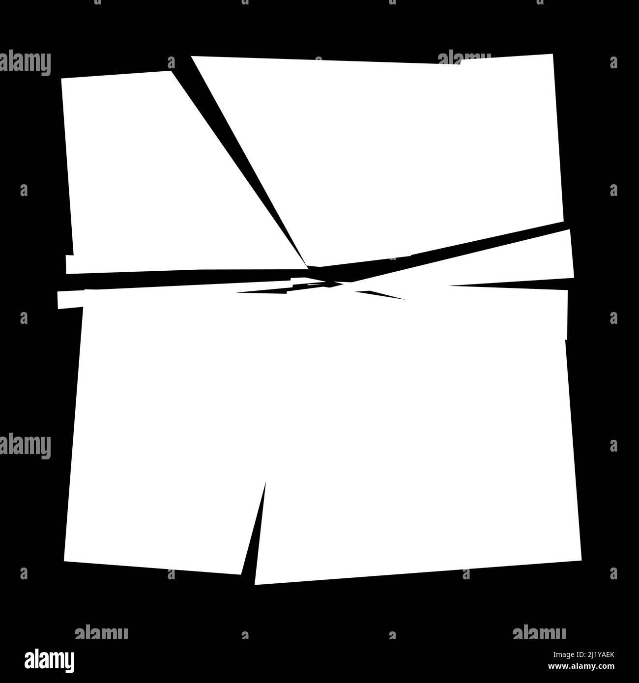 Shattered, fractured, broken texture. Splinters, shards, fragments ...