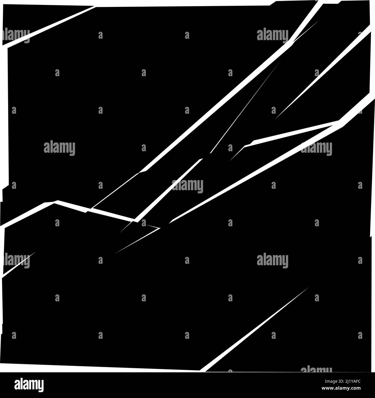 Shattered, fractured, broken texture. Splinters, shards, fragments ...