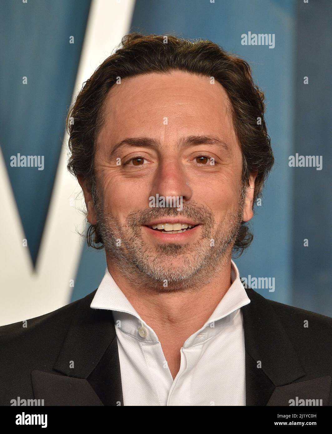 Sergey Brin at the 2022 Vanity Fair Oscar Party hosted by editor