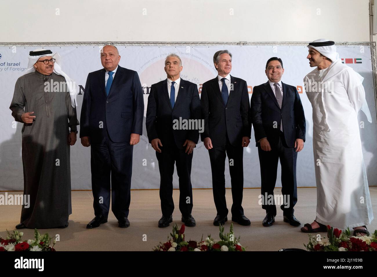 Abdullah bin zayed al nahyan with lapid hires stock photography and