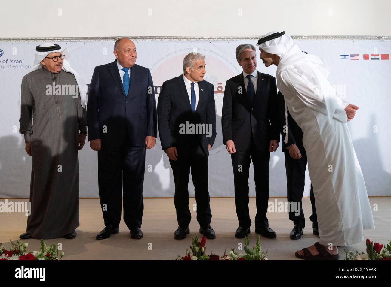 Abdullah bin zayed al nahyan with lapid hires stock photography and