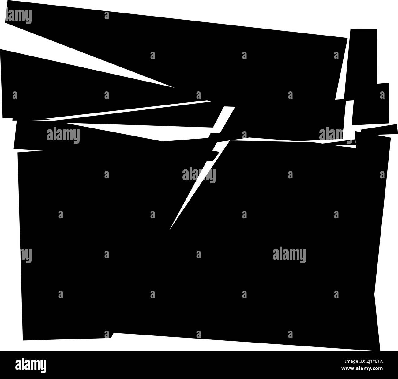 Shattered, fractured, broken texture. Splinters, shards, fragments ...
