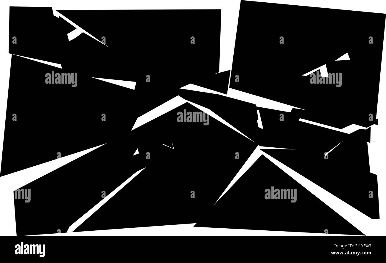 Shattered, fractured, broken texture. Splinters, shards, fragments ...