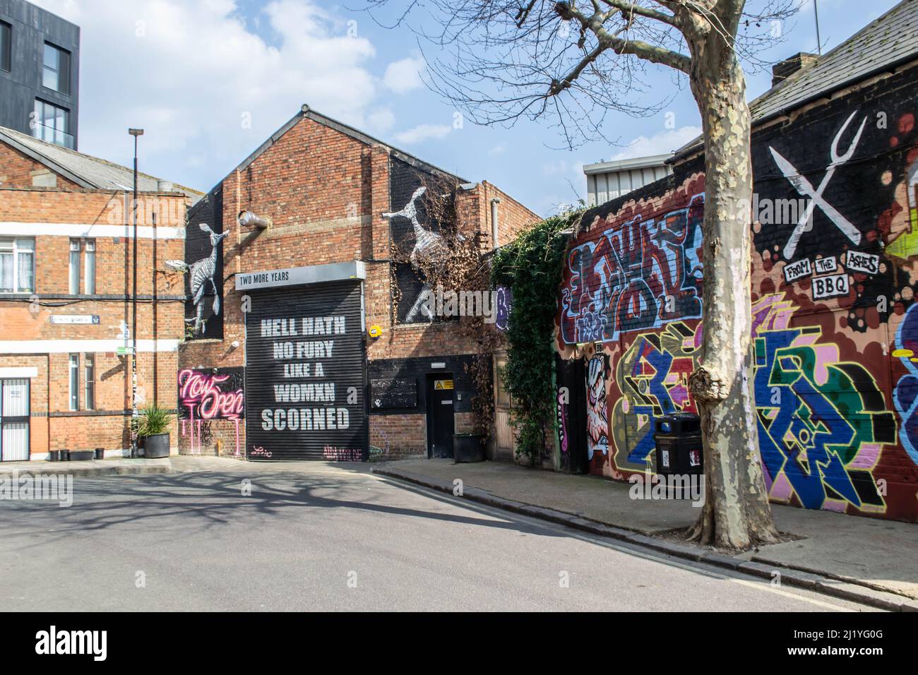 HACKNEY, LONDON, ENGLAND 23 March 2022 Photo of Two More Years bar in