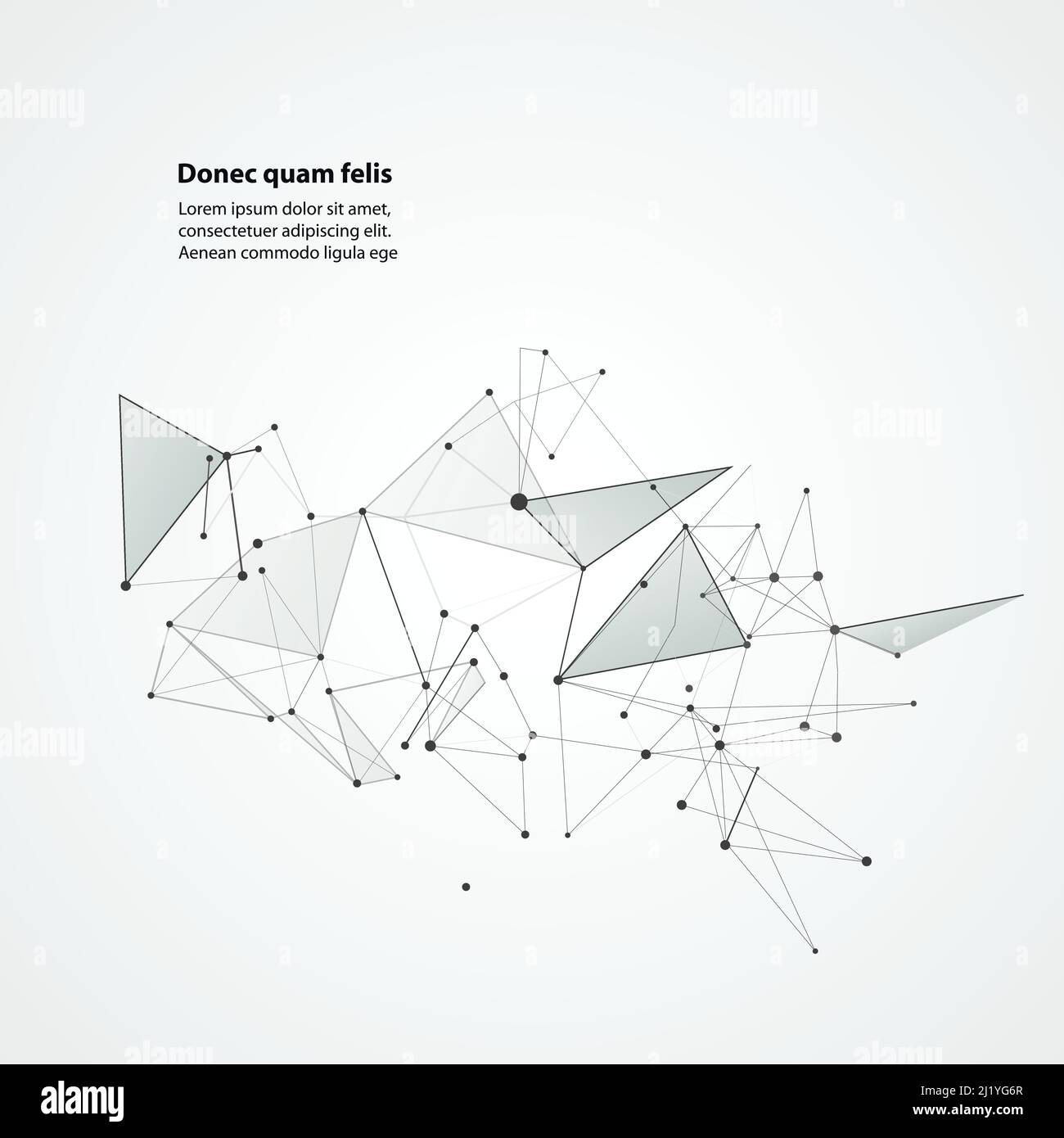 Abstract Polygonal Space background with connecting dots and lines ...