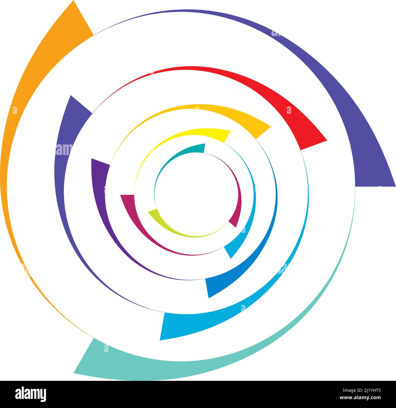 Abstract cicular geometric circle vector design element - stock vector ...