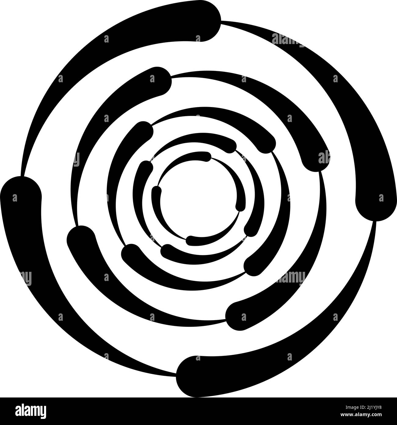 Cicular Abstract Abstract cicular geometric circle vector design element - stock vector ...