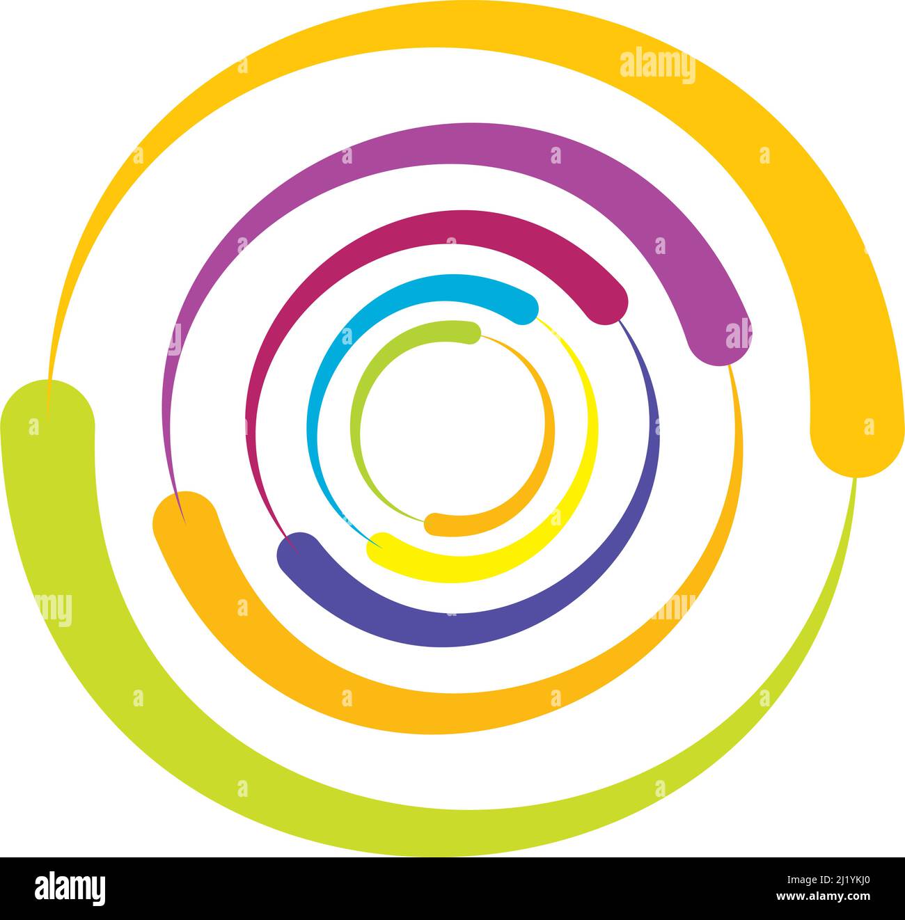 Abstract cicular geometric circle vector design element - stock vector ...