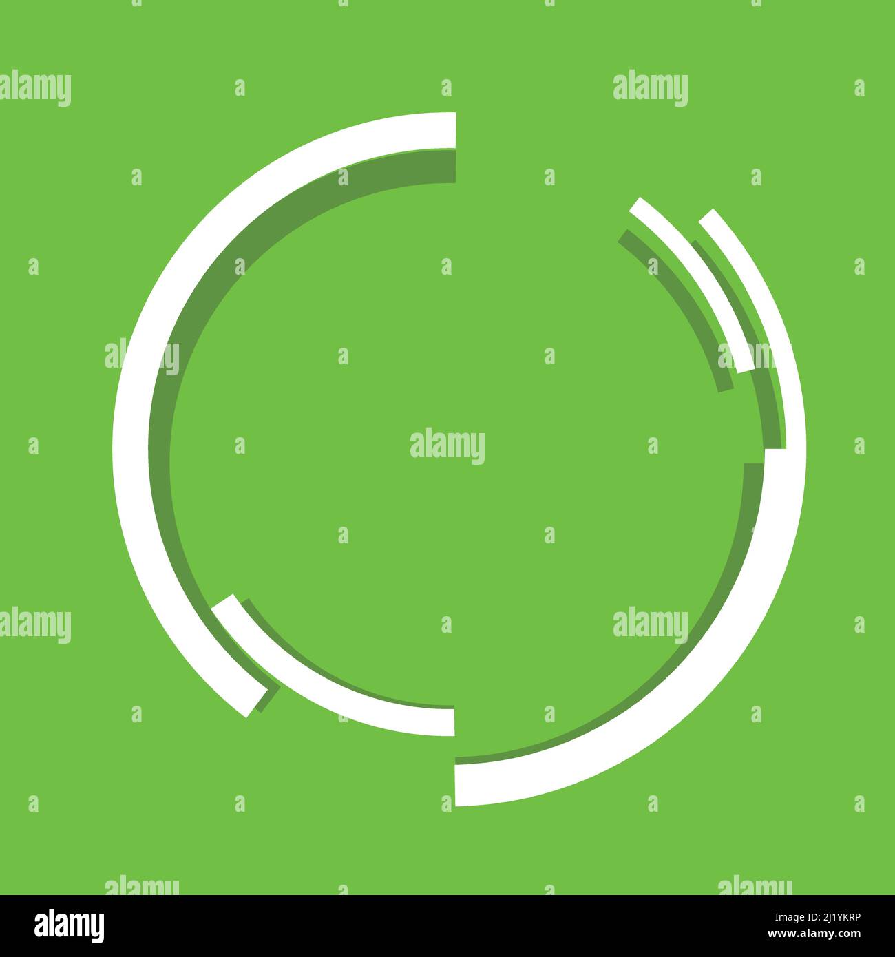 Rotating geometric sci-fi GUI UI hud circle, circular icon, element ...