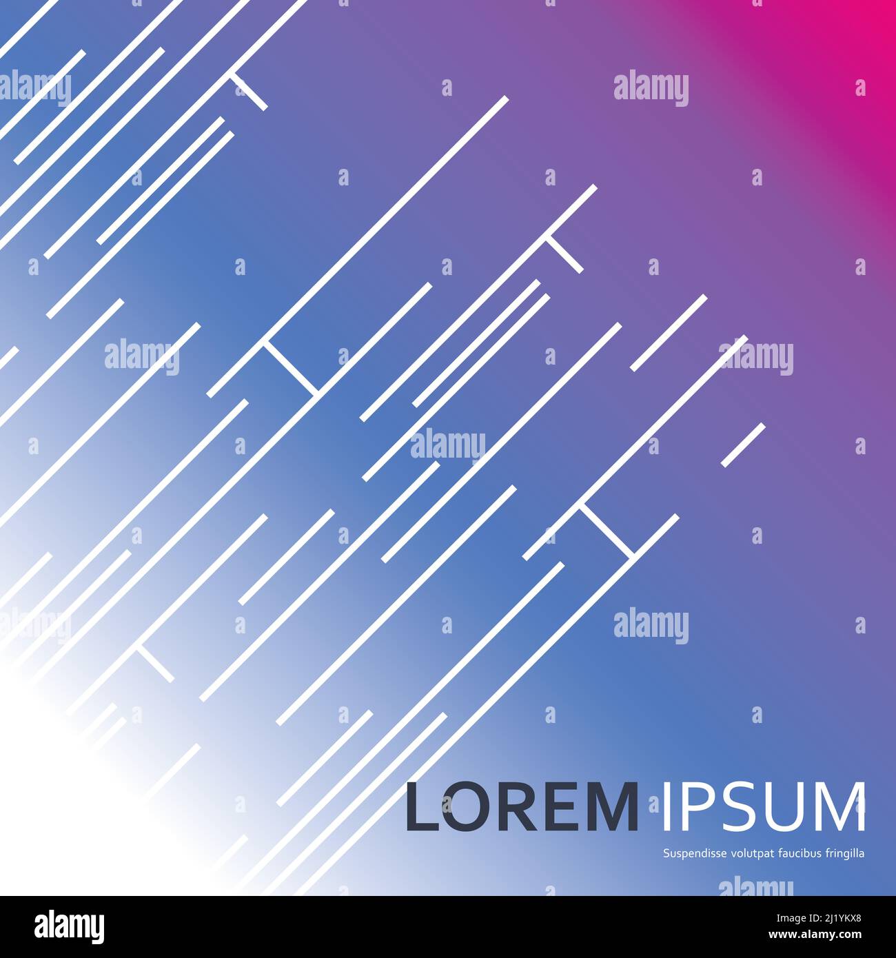 Abstract modern white lines on gradient vector background Stock Vector