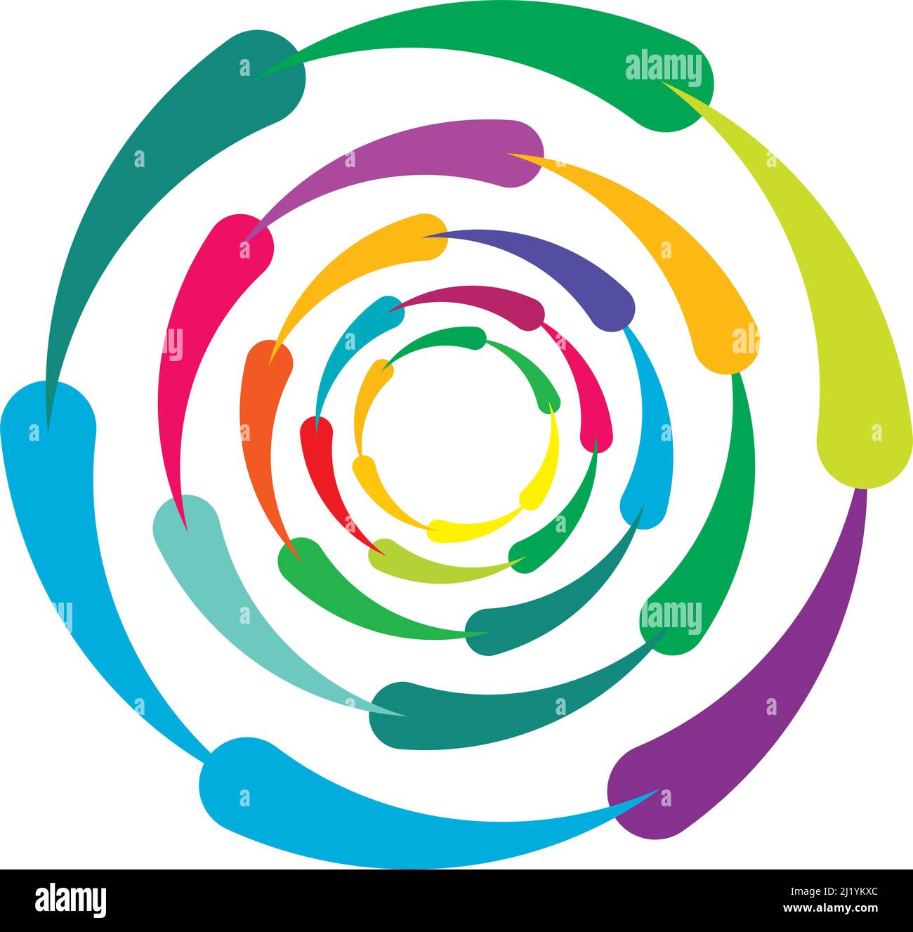 Abstract cicular geometric circle vector design element - stock vector ...