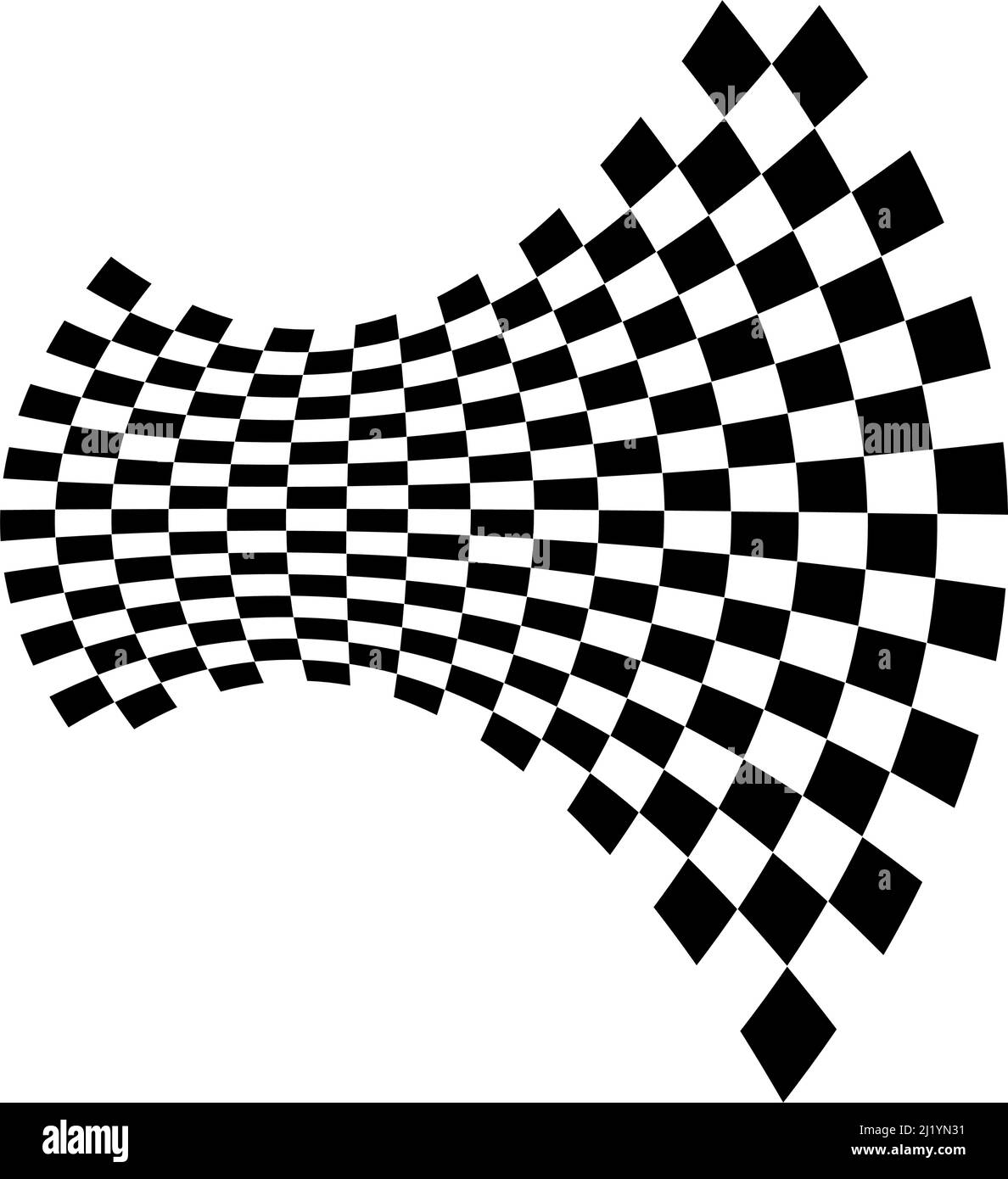 Checkered, squared pattern element. Race, racing, finishing line flag. Chessboard, checkerboard shape vector - stock vector illustration, clip-art gra Stock Vector