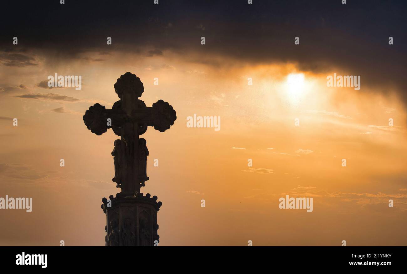 Some architectural details of the beautiful Spanish city of Barcelona Stock Photo