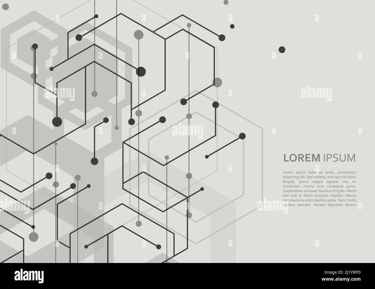 Geometric abstract background with hexagons Stock Vector Image & Art ...