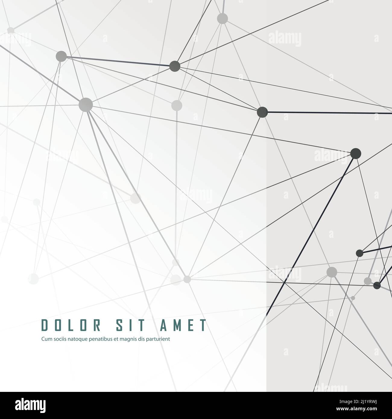 Abstract polygonal space background with connections dots and lines. Stock Vector
