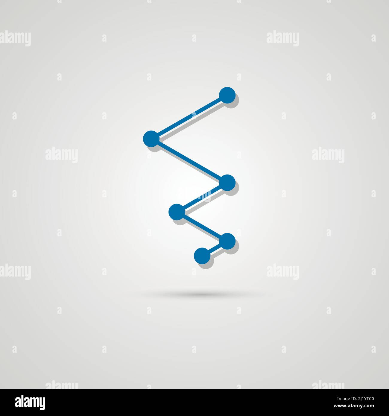 Connect abstract vector zig zag design icon Stock Vector Image & Art ...