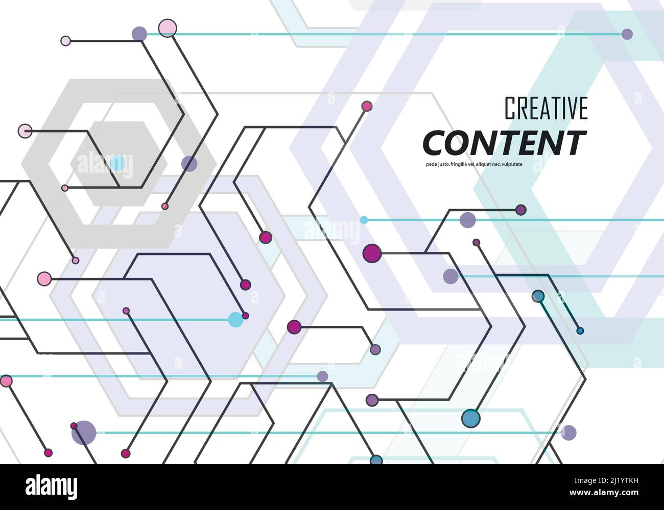 Geometric abstract background with hexagons Stock Vector Image & Art ...