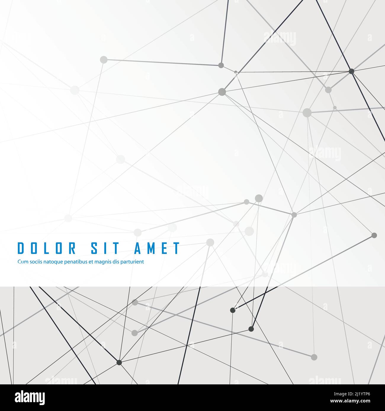 Abstract polygonal space background with connecting dots and lines Stock Vector