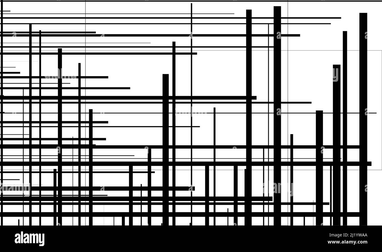 Abstract chaotic, random mesh, grid. Trellis, lattice, grating stock