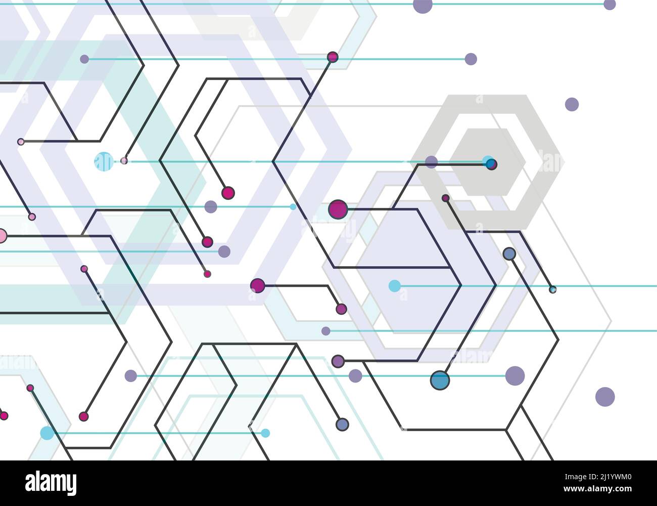 Geometric abstract background with hexagons Stock Vector Image & Art ...