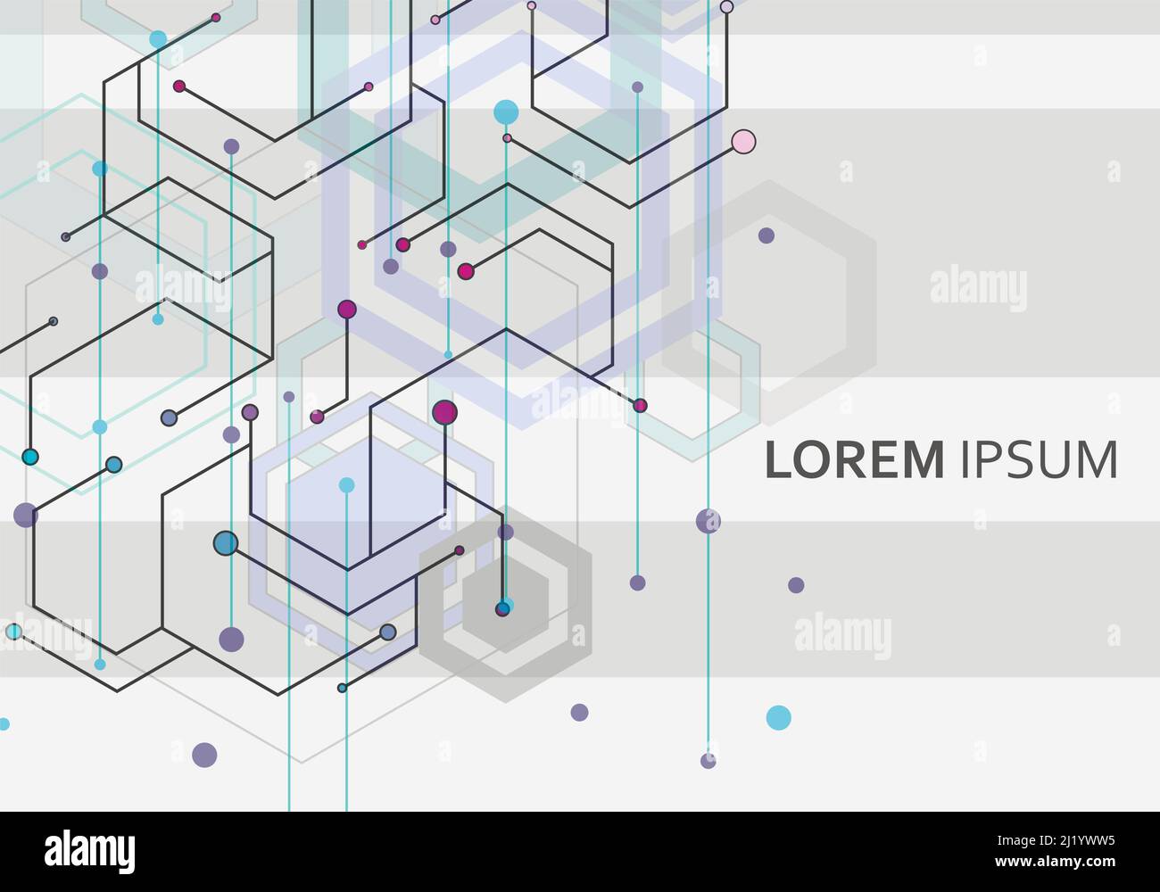 Science network pattern with connecting lines and dots Stock Vector ...