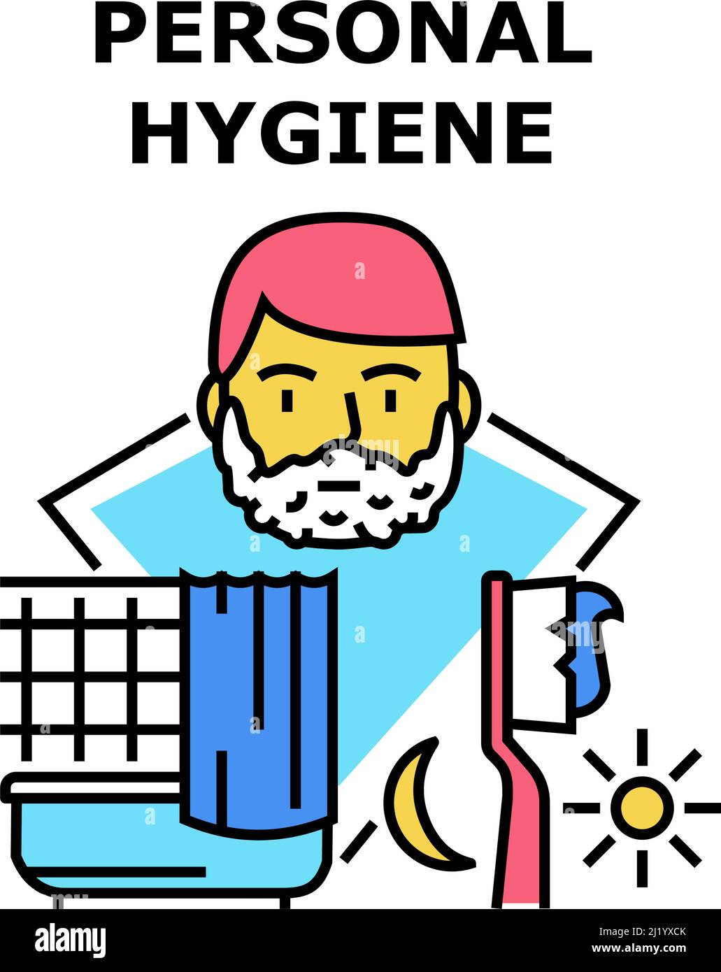 Personal Hygiene Vector Concept Color Illustration Stock Vector Image