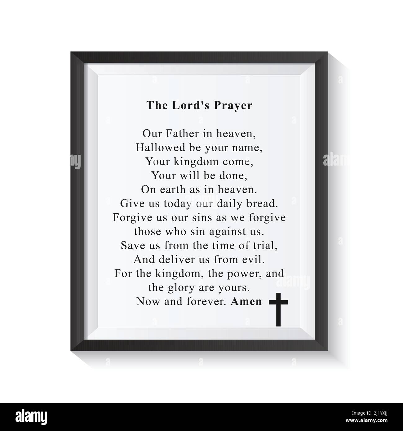 the-lords-prayer-stock-vector-images-alamy