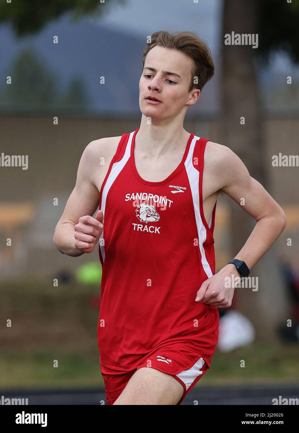 Track and Field action with Lake City vs Sandpoint High School in Coeur