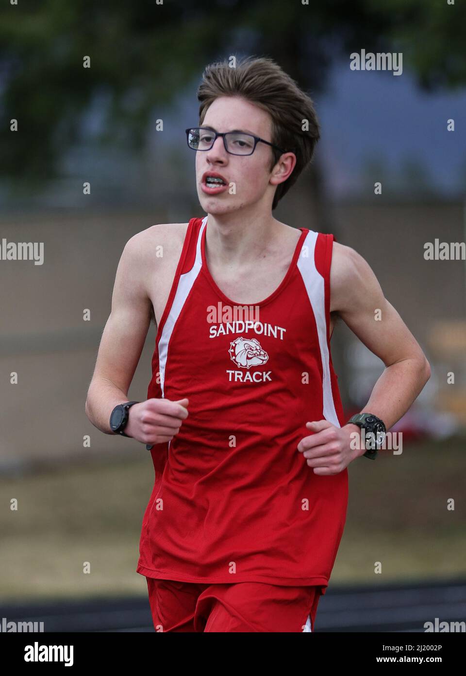 Track and Field action with Lake City vs Sandpoint High School in Coeur