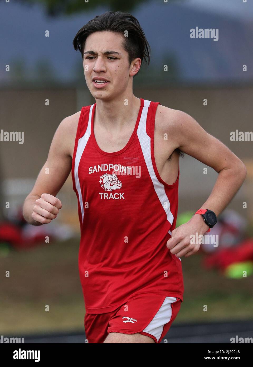 Track and Field action with Lake City vs Sandpoint High School in Coeur