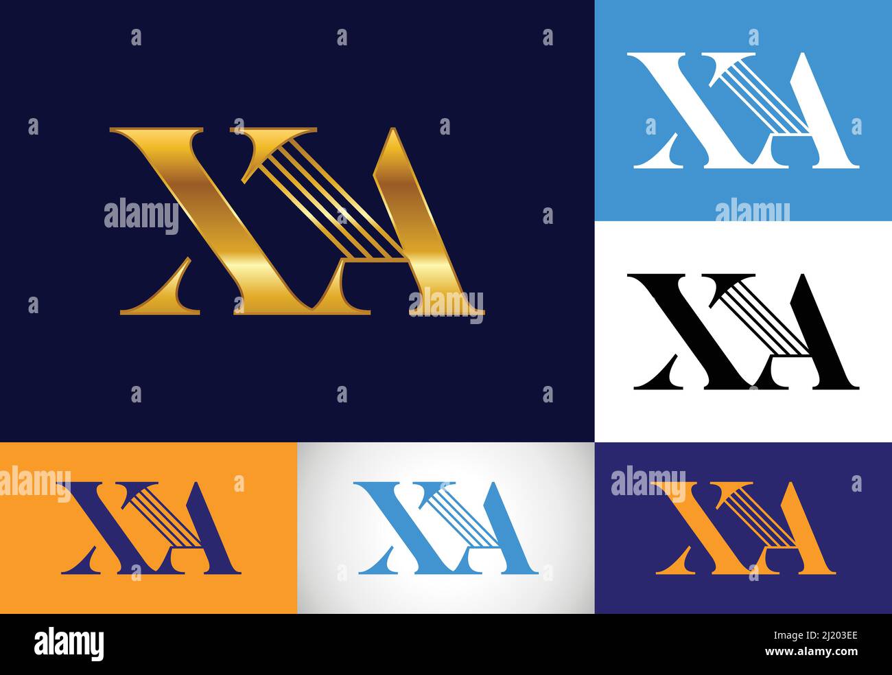 Initial Monogram Letter X A Logo Design Vector Template. Graphic ...