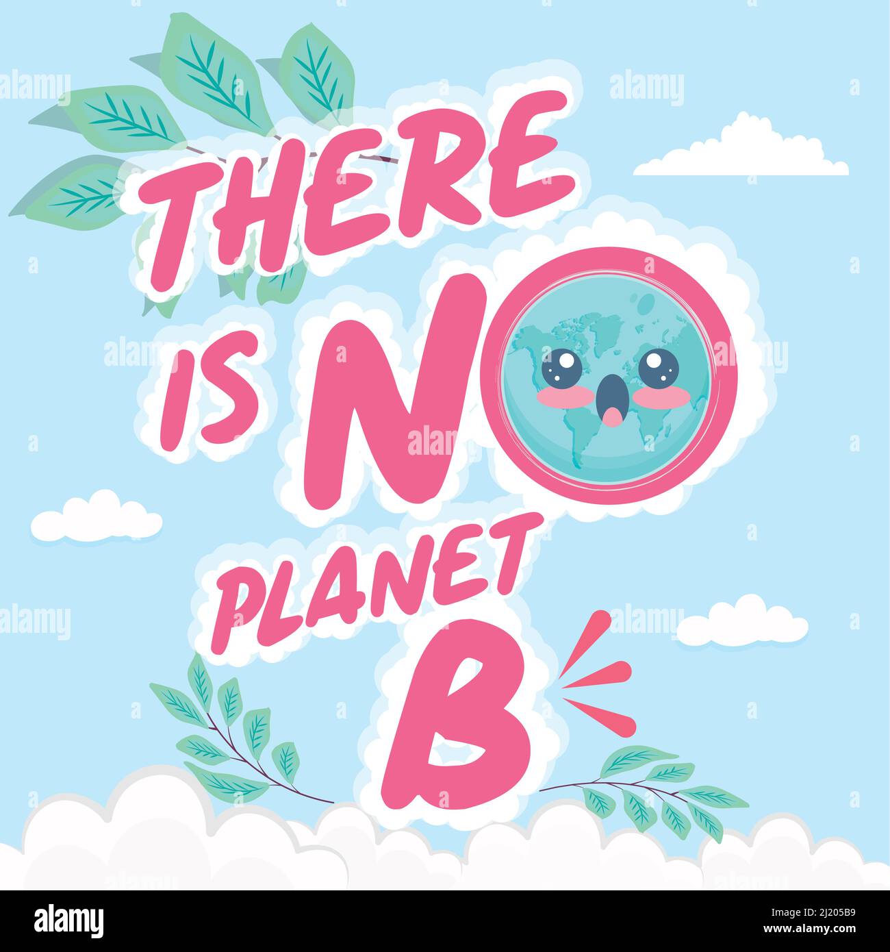 Earth Day There Is No Plan B Vector Stock Vector Image & Art - Alamy