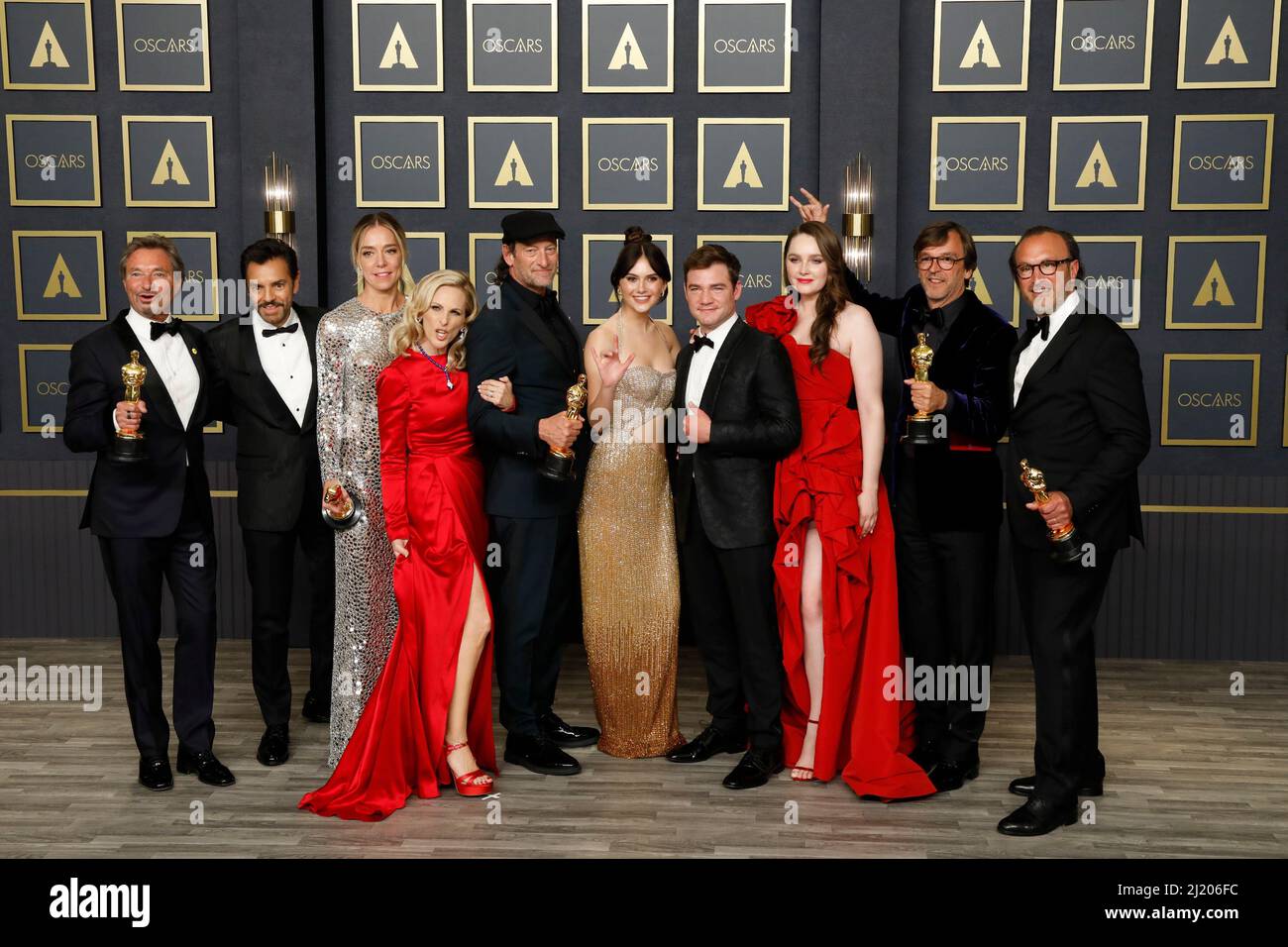 LOS ANGELES MAR 27 Coda Best Picture, Eugenio Derbez, Sian Heder, Marlee Matlin, Troy Kotsur