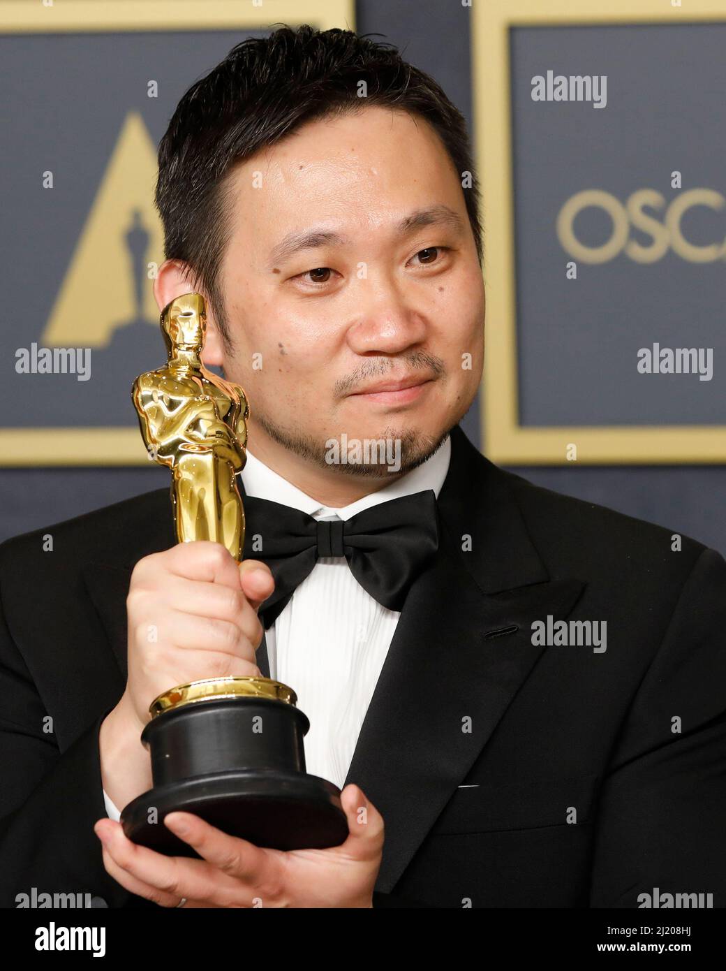 March 28, 2022, Los Angeles, CA, USA: LOS ANGELES - MAR 27:  Ryusuke Hamaguchi, Drive My Car at the 94th Academy Awards at Dolby Theater on March 27, 2022 in Los Angeles, CA (Credit Image: © Kay Blake/ZUMA Press Wire) Stock Photo
