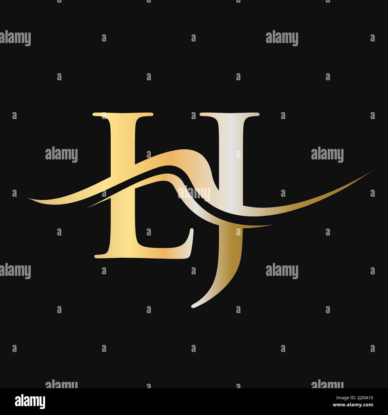 Letter lj logo hi-res stock photography and images - Alamy