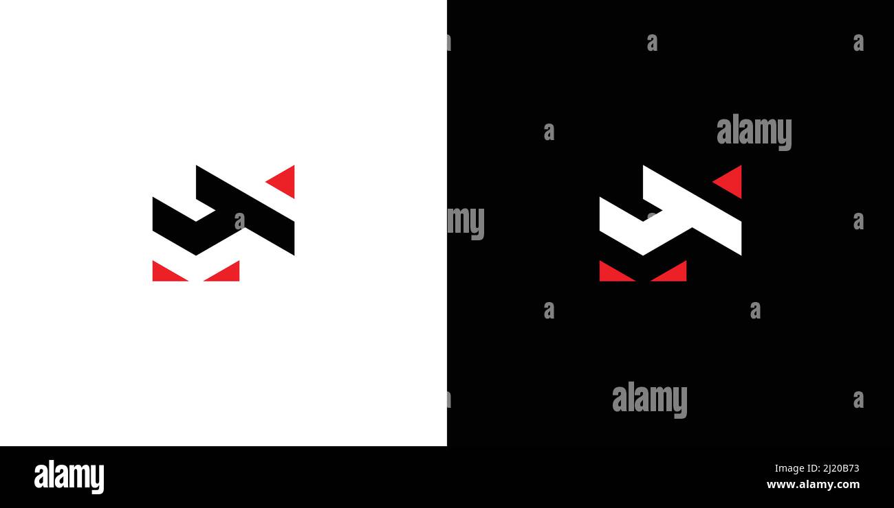 Modern and bold letter MX initials logo design Stock Vector