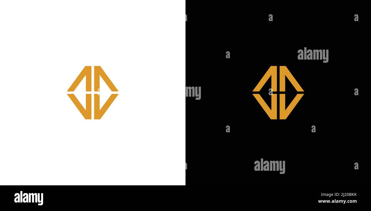 Simple dan modern letter MW initials logo design Stock Vector