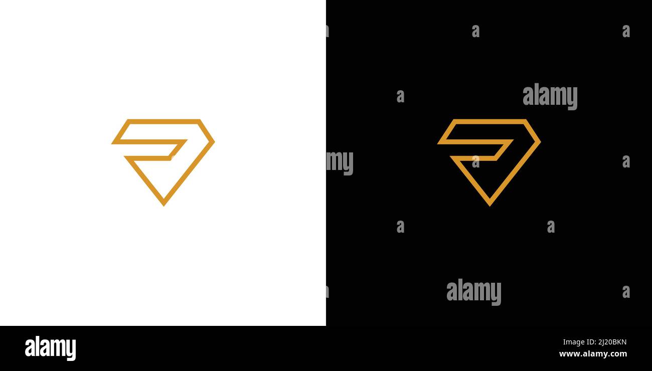 Simple and unique letter S initial diamond logo design Stock Vector