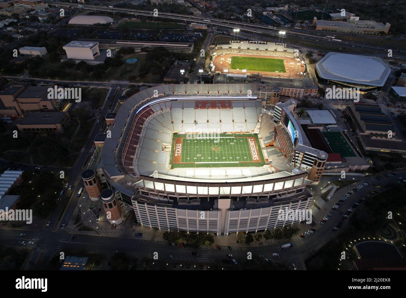 Mike A Myers Stadium At Night