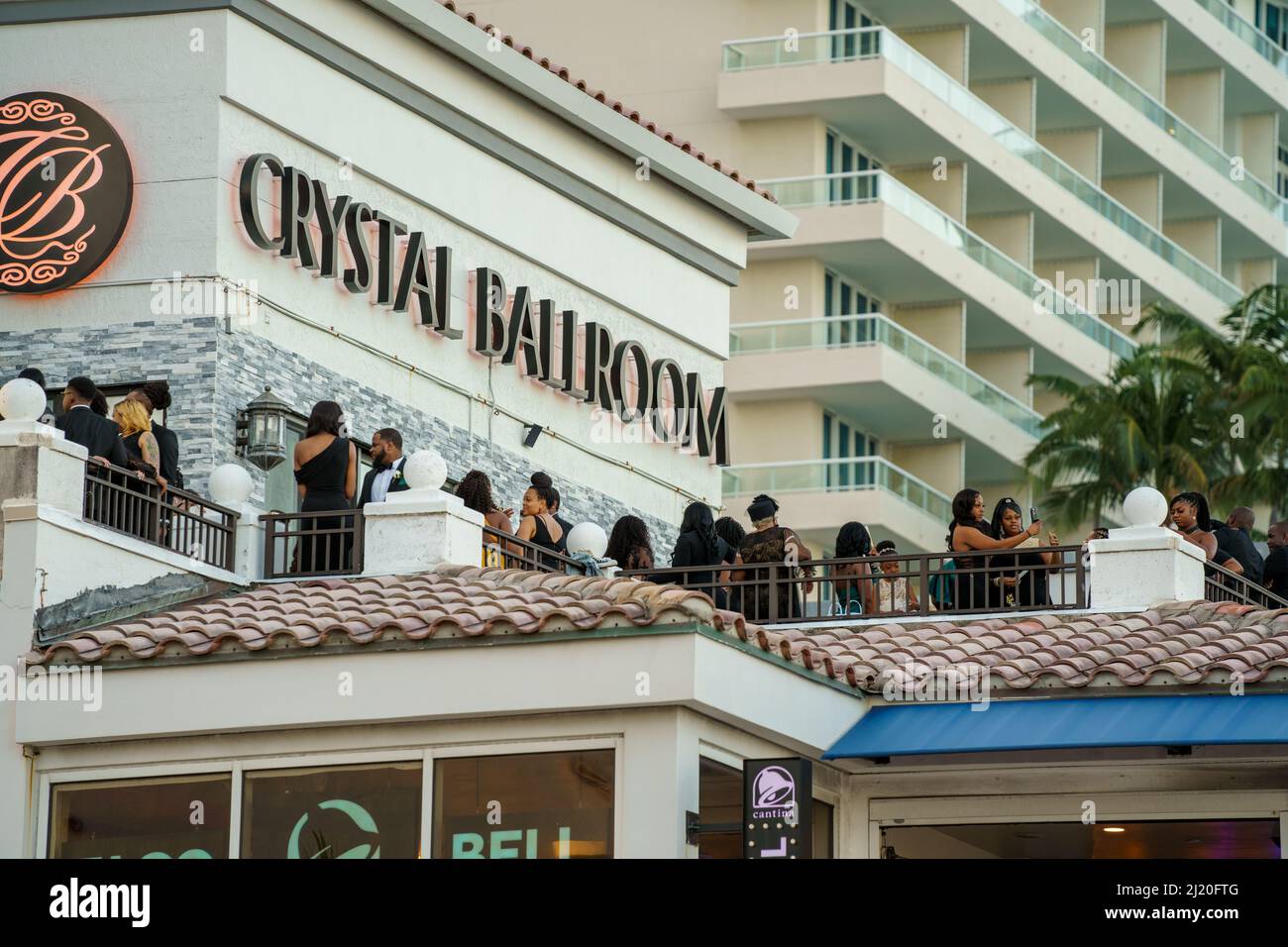 Fort Lauderdale, FL, USA March 27, 2022 Group of people at the