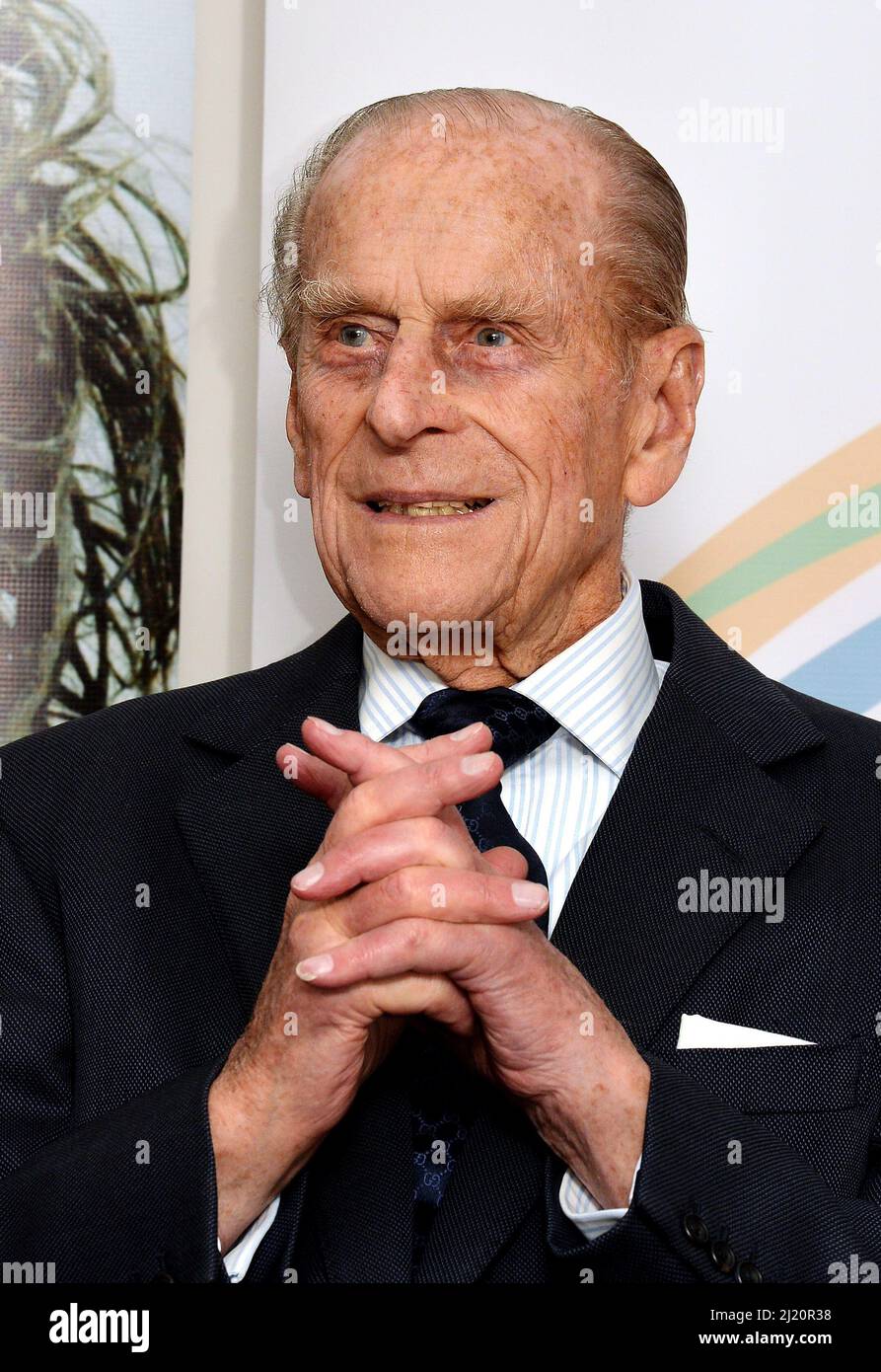 File photo dated 12/03/14 of the Duke of Edinburgh. The Duke of Edinburgh will be remembered as a 'man of rare ability and distinction' at a poignant memorial service at Westminster Abbey, London, featuring elements he planned for his own funeral which were forbidden due to Covid-19 restrictions. Issue date: Tuesday March 29, 2022. Stock Photo