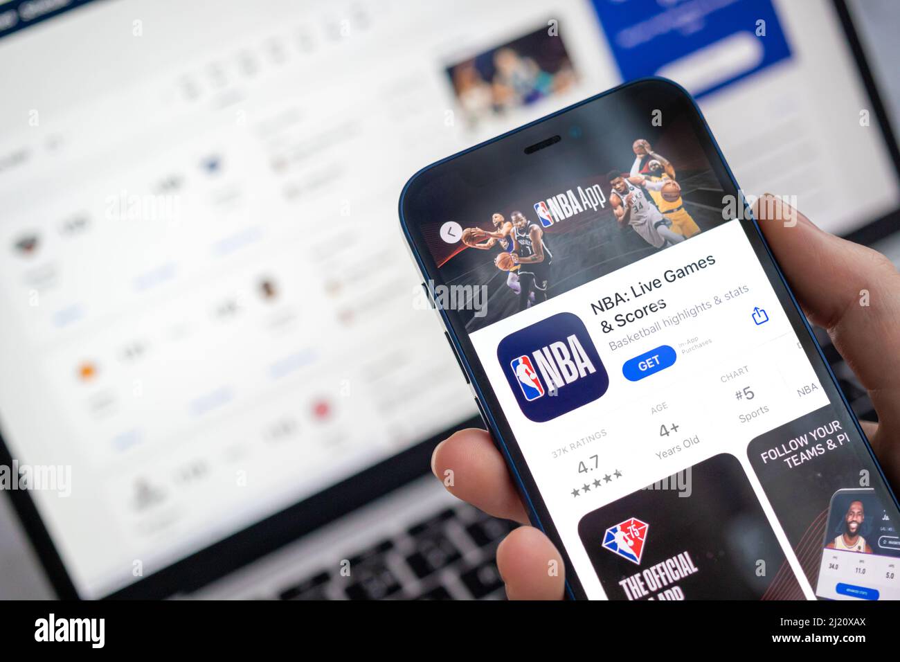 Nba live mobile basketball hi-res stock photography and images