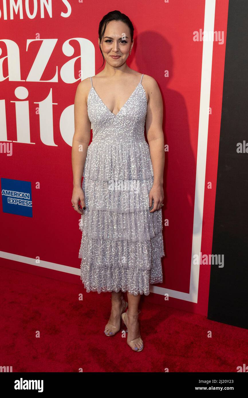 New York, USA. 28th Mar, 2022. Olivia Hernandez attends opening night