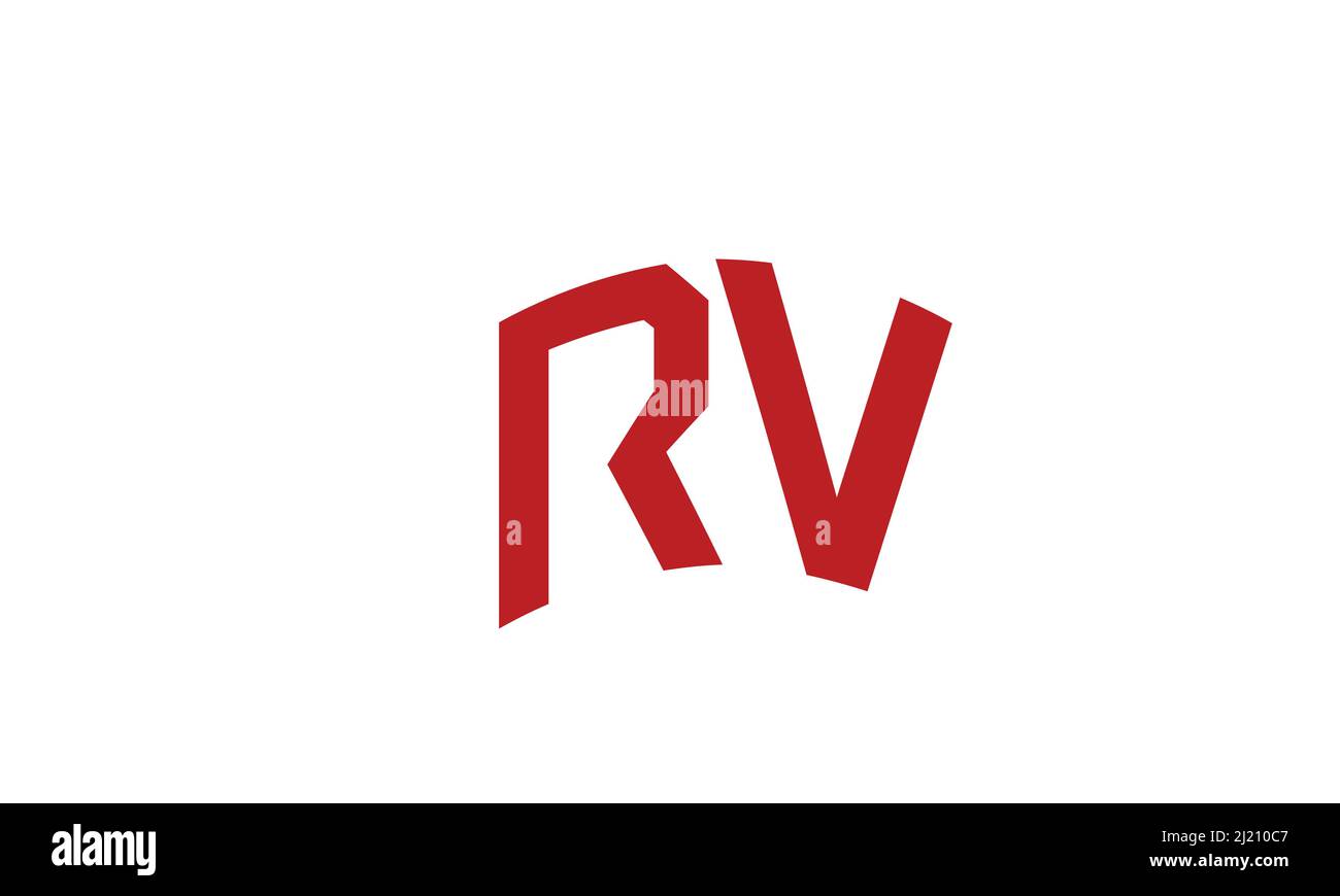 Alphabet letters Initials Monogram logo RV, VR, R and V Stock Vector ...